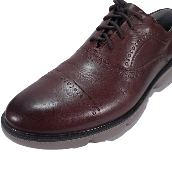 Johnston & Murphy Tanner XC4 Oxford Shoes Men 9 M Cap Toe Leather Brown Lace Up - Picture 4 of 16